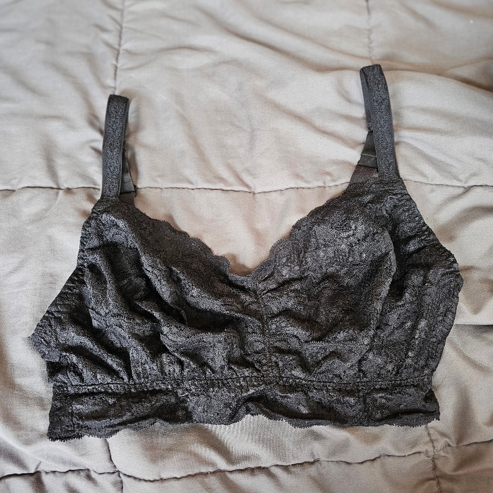 Cosabella Never Say Never Curvy Hook and Eye Closure Bralette black medium